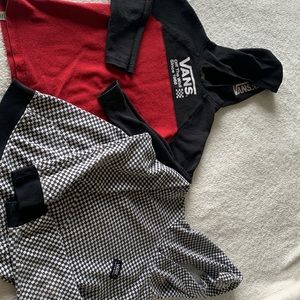 bundle of 2 van's small shirts